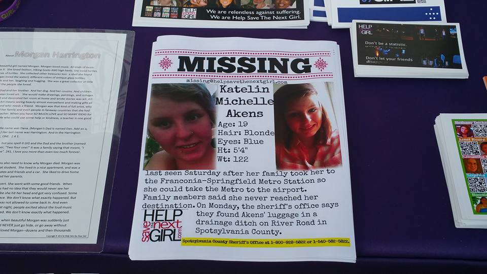 Photos: Family, volunteers raise awareness about missing teen Katelin Aken