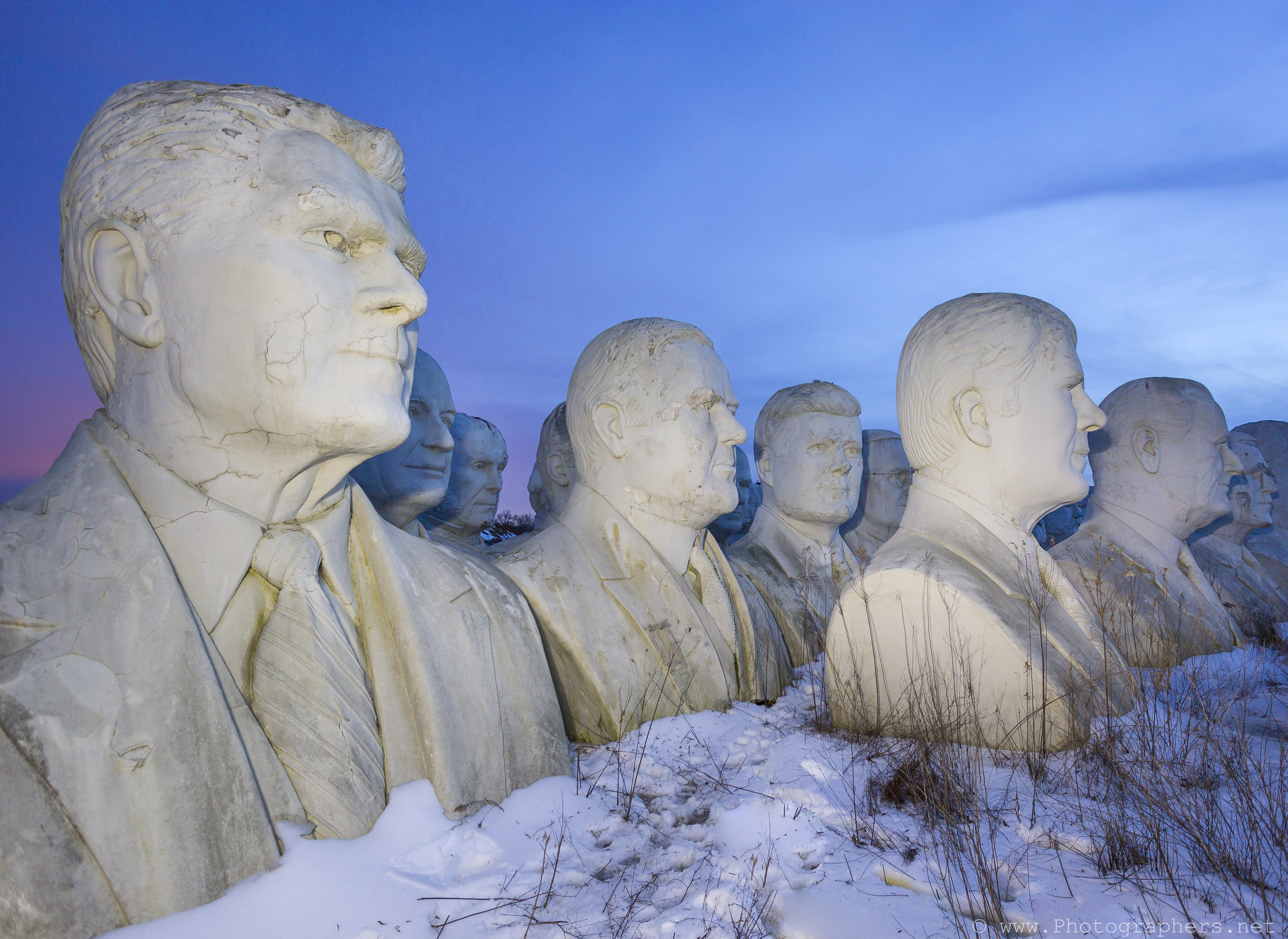 Why these presidential heads are sitting in a Virginia field