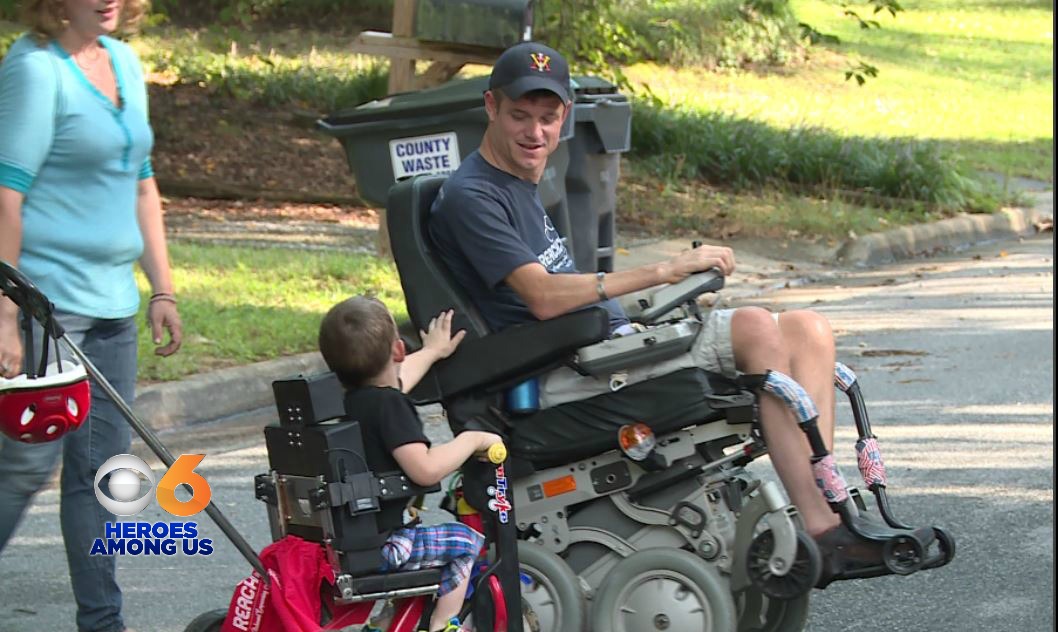 Paralyzed veteran makes sure paralyzed children have bikes to ride